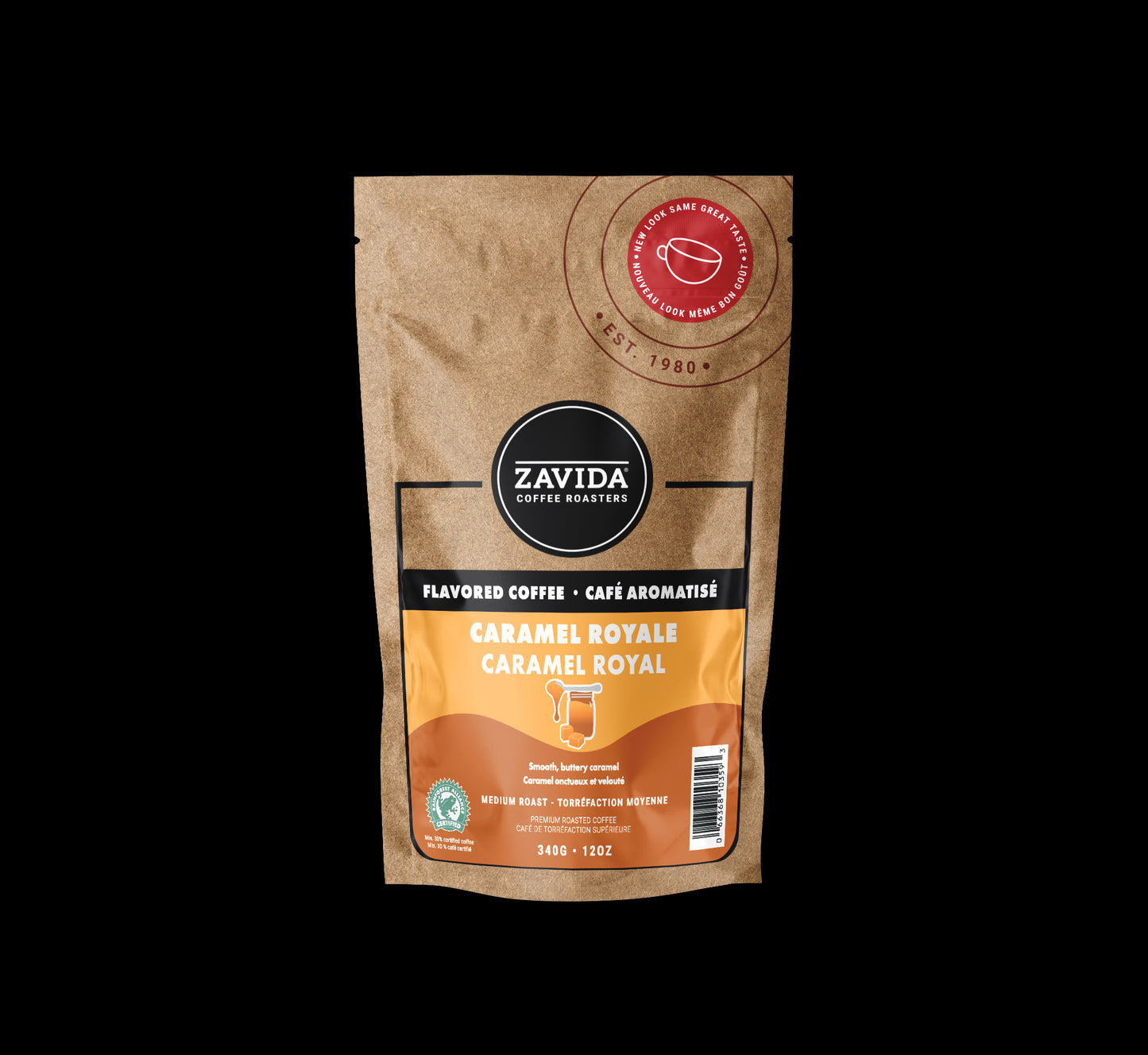 Zavida Caramel Royale Coffee - 340g whole bean