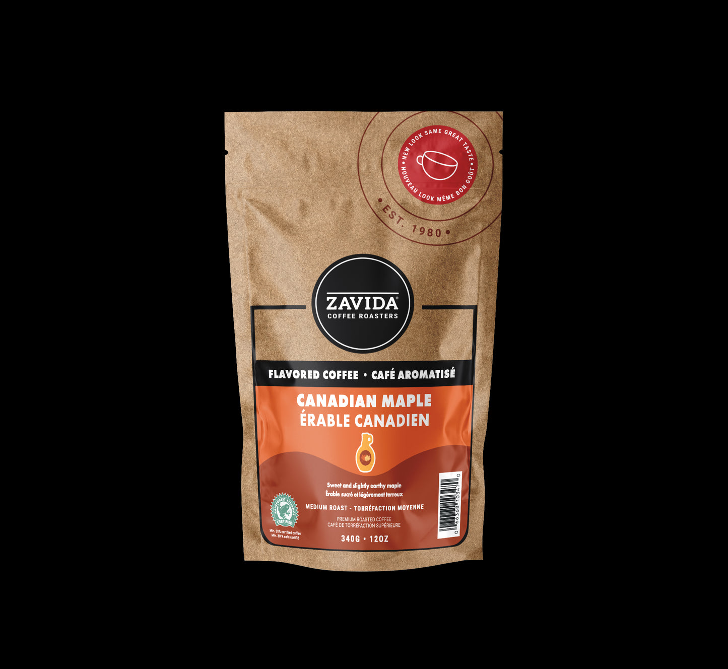 Zavida Canadian Maple Coffee - 340g whole bean
