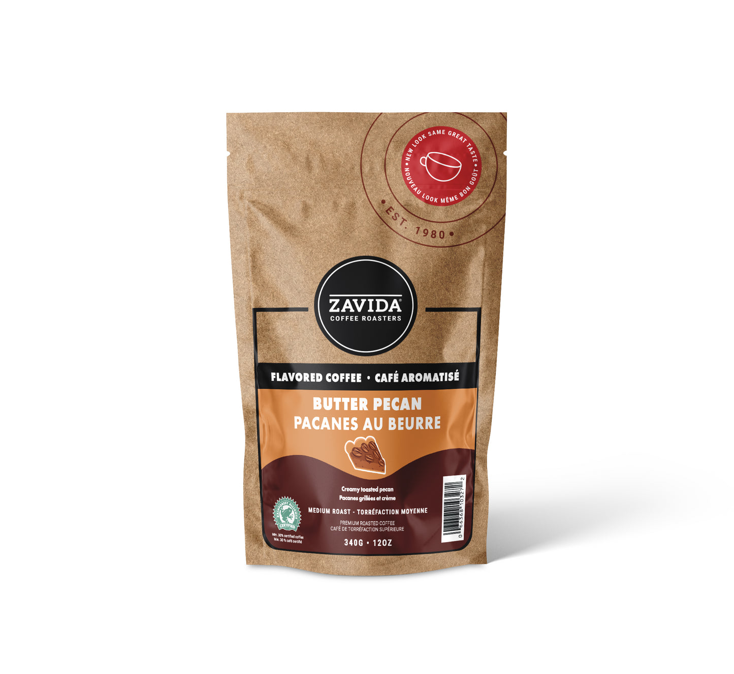 Zavida Butter Pecan Coffee - 340g whole beans