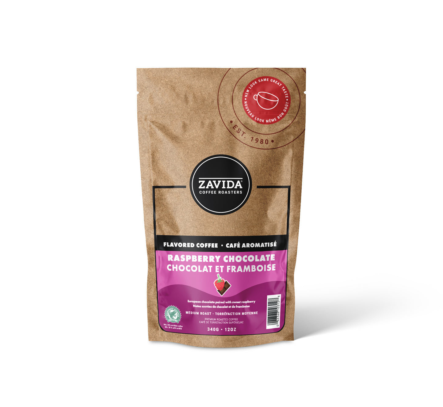 Café Zavida Raspberry Chocolate - 340g grains
