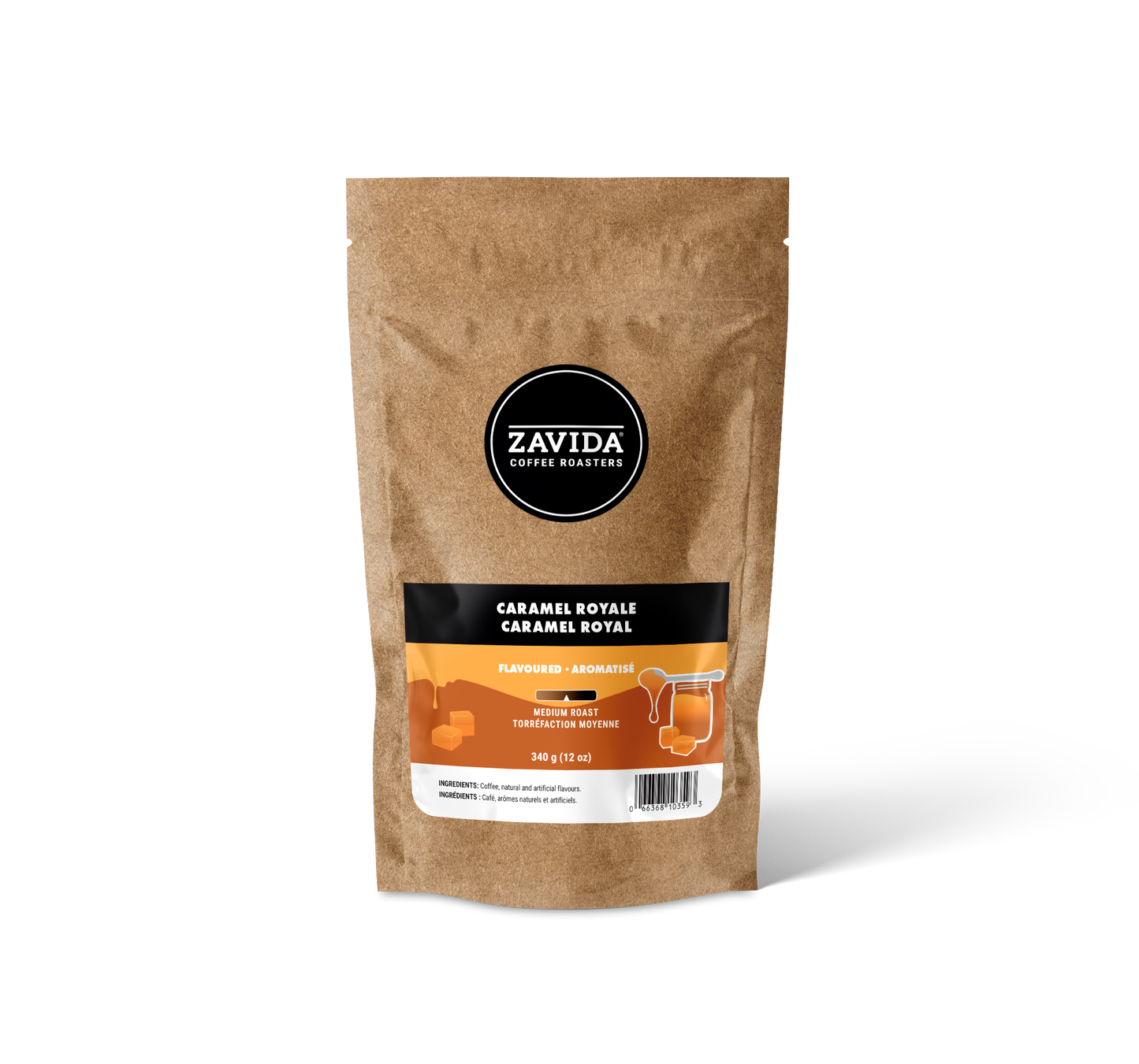 Kaffee Zavida Caramel Royale - 340g Bohnen