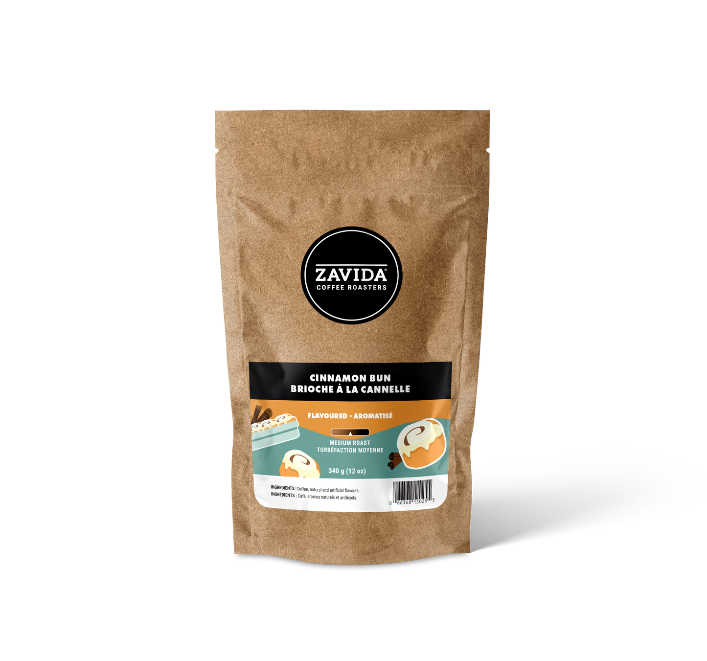 Kaffee Zavida Zimtschnecke - 340g Bohnen