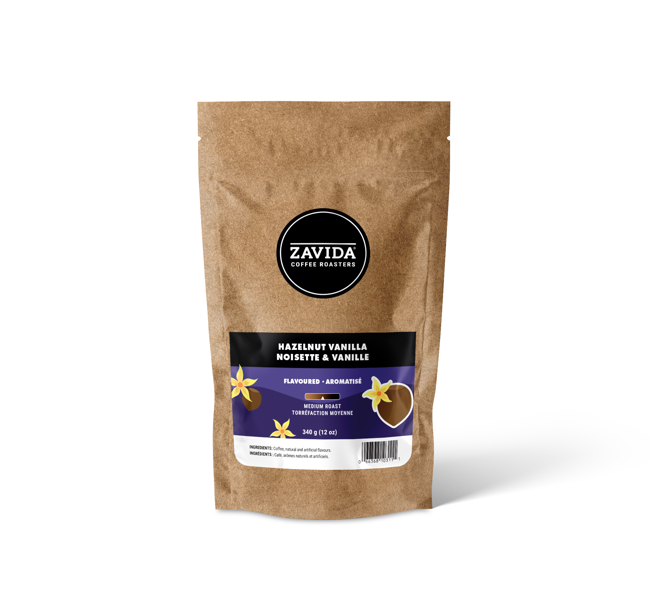Cafea Zavida Hazelnut Vanilla - 340g boabe – TopBlend