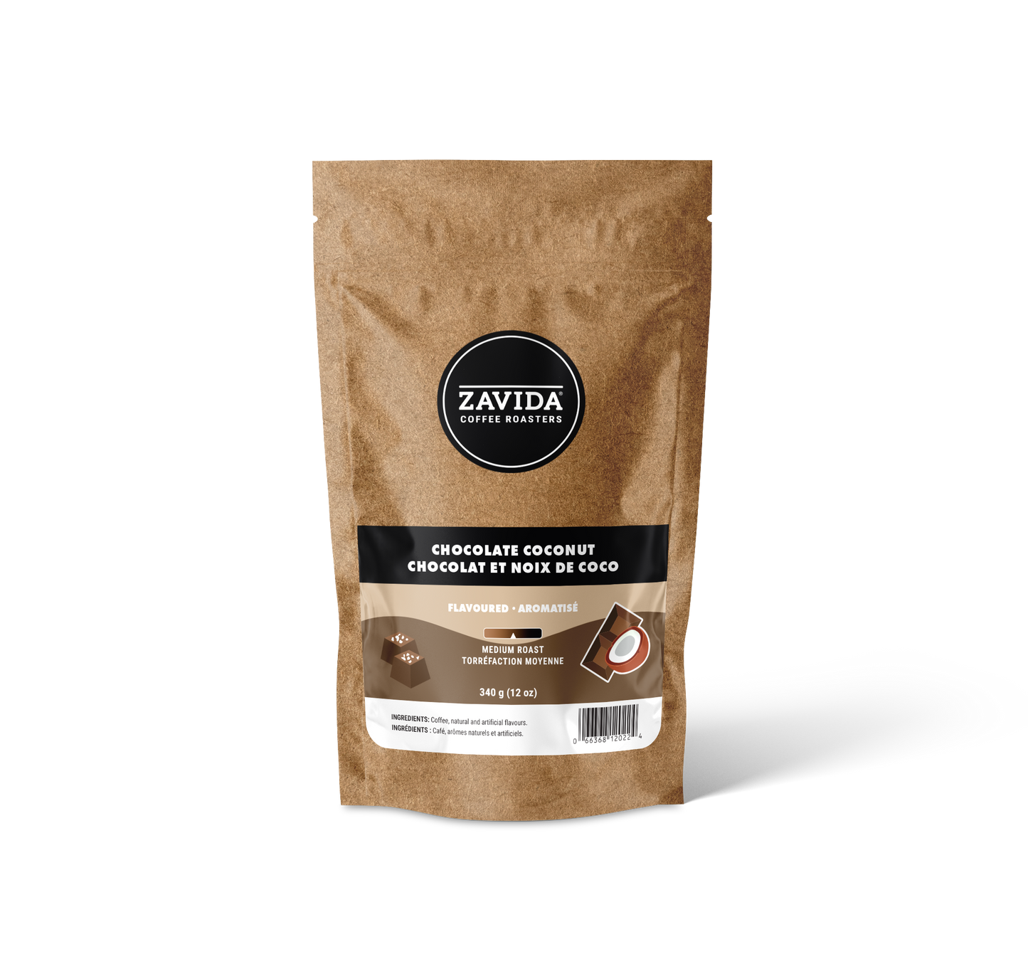 Cafea Zavida Chocolate Coconut - 340g boabe