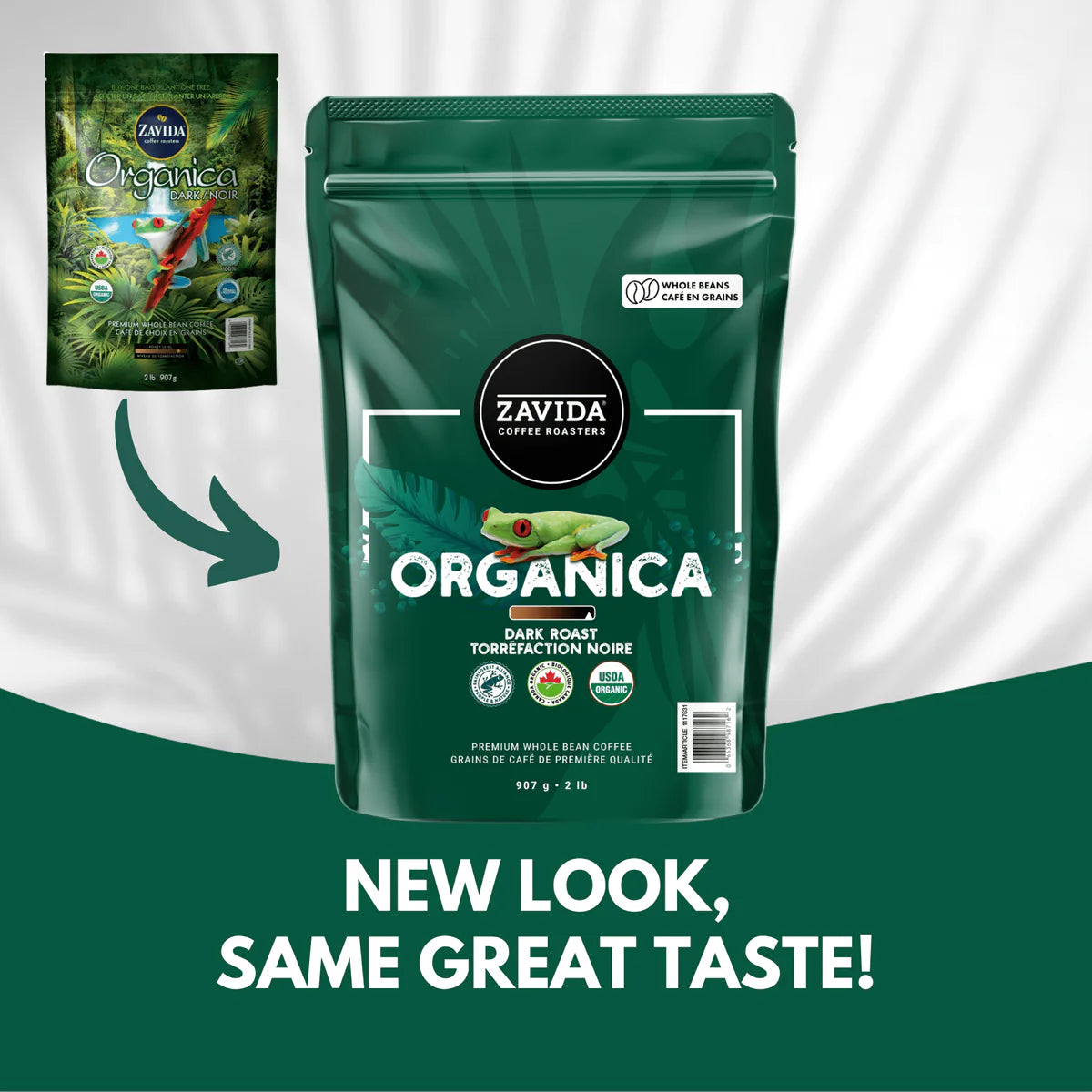Kaffee Zavida Organica Rainforest Alliance - 907g Bohnen