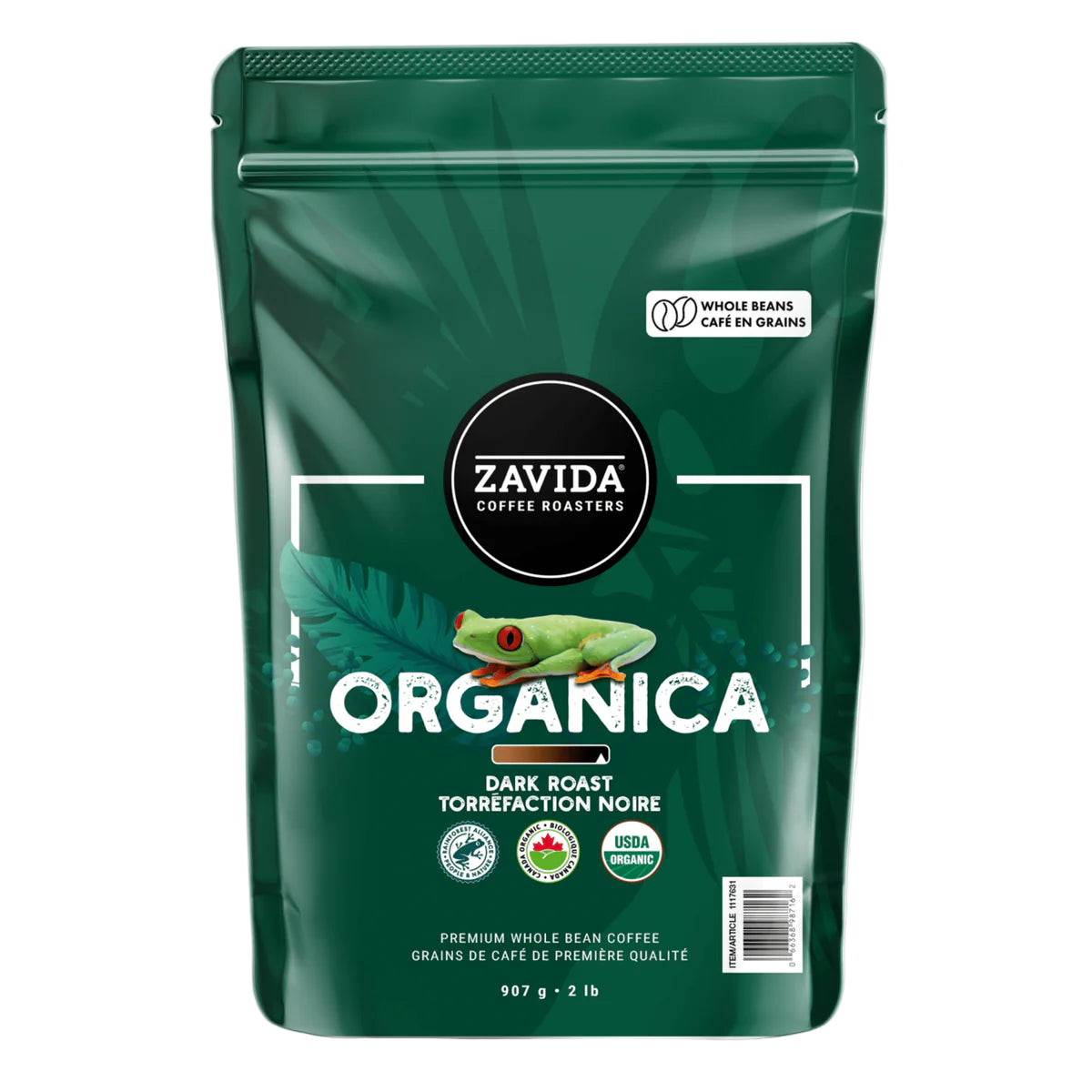 Kaffee Zavida Organica Rainforest Alliance - 907g Bohnen