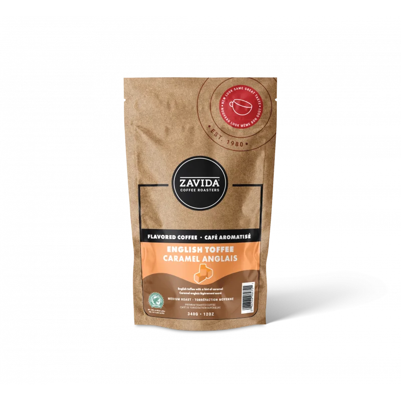 Zavida English Toffee Coffee - 340g whole bean
