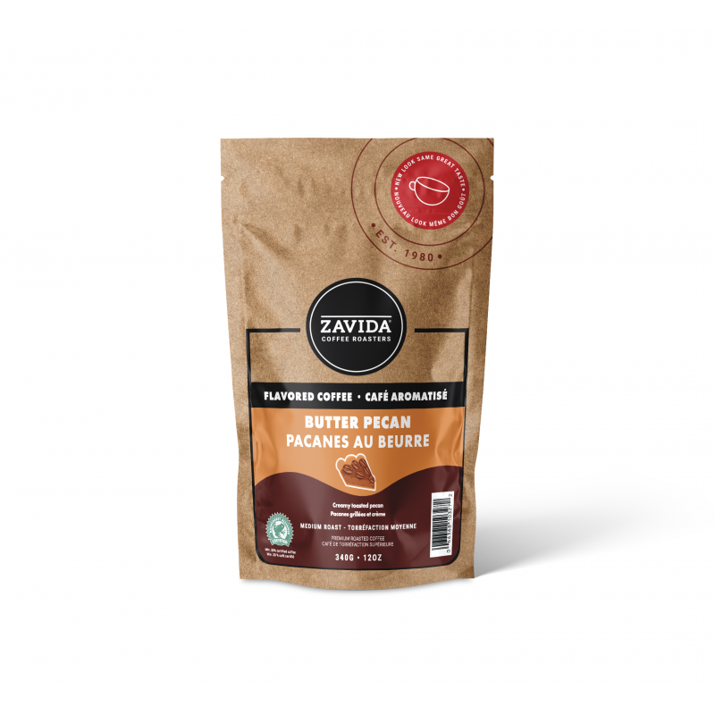 Cafea Zavida Butter Pecan - 340g boabe