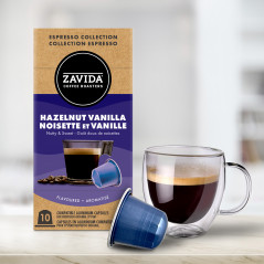 Cafea Zavida Hazelnut Vanilla - Capsule compatibile Nespresso, 10 capsule, 50g