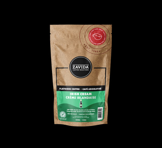 Cafea Zavida Irish Cream - 340g boabe