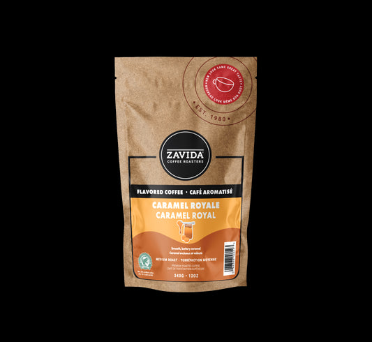 Zavida Caramel Royale Coffee - 340g whole bean