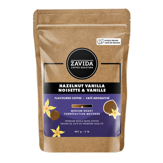 Kaffee Zavida Haselnuss Vanille - 907g Bohnen