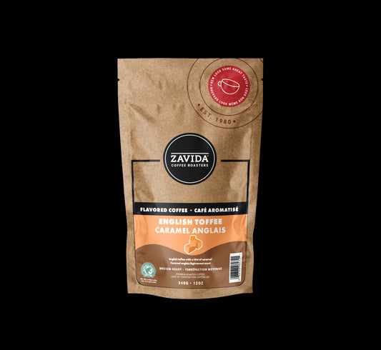 Zavida English Toffee Coffee - 340g whole bean