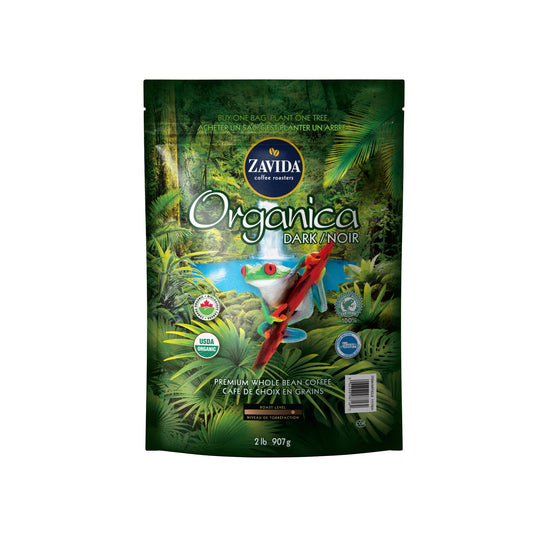 Café Zavida Organica Rainforest Alliance, torréfaction noire - 907g grains