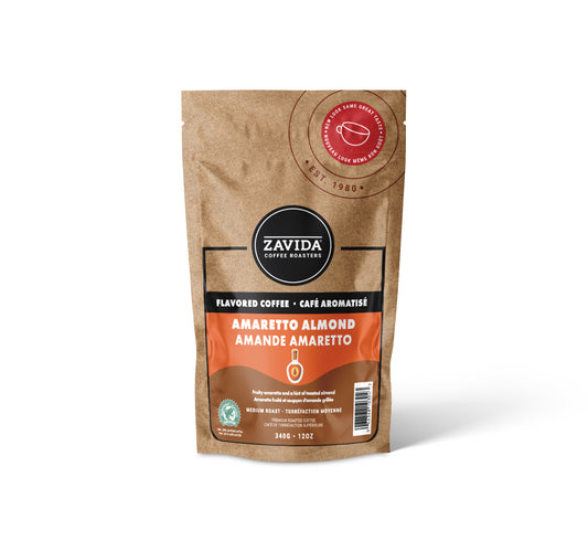 Zavida Amaretto Almond Coffee - 340g whole bean