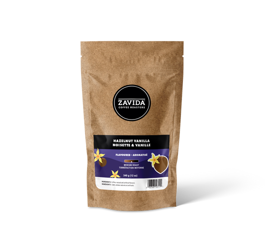 Kaffee Zavida Haselnuss Vanille - 340g Bohnen